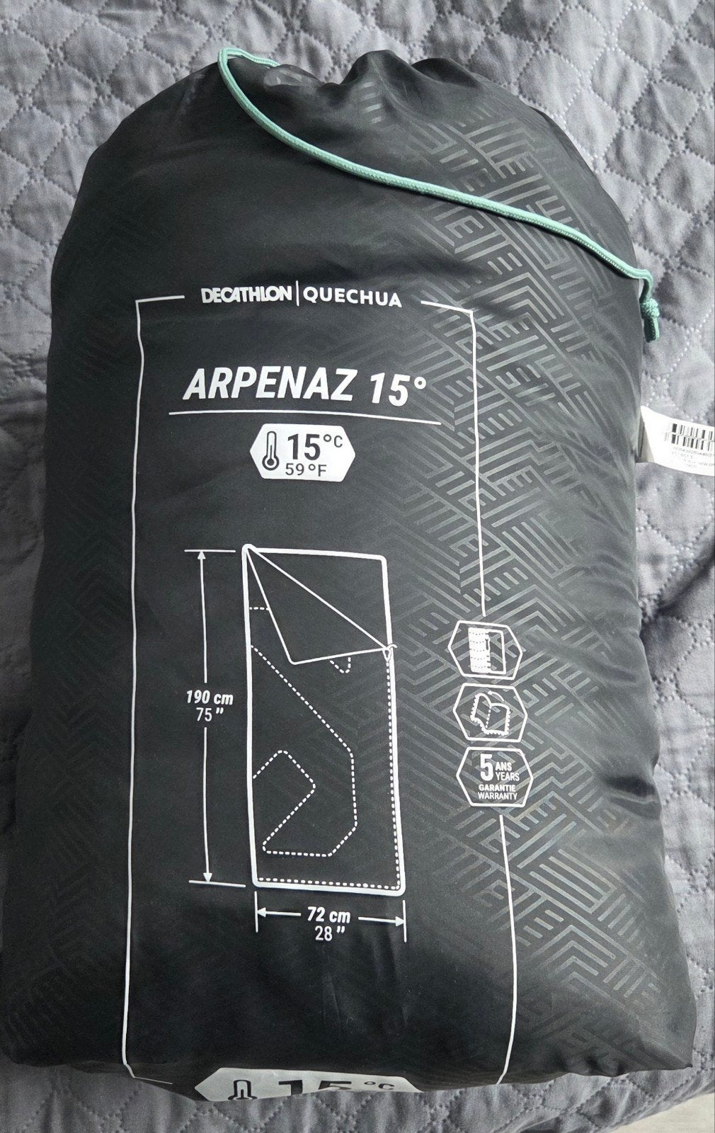 Quechua Arpenaz 15 Slaapzak - Ideaal voor kamperen, Ophalen of Verzenden