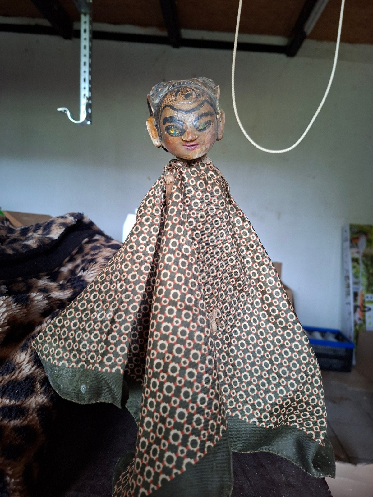 Vintage Wayang Golek Pop - Handgemaakt Indonesisch, Verzamelen, Ophalen of Verzenden, Gebruikt, Pop