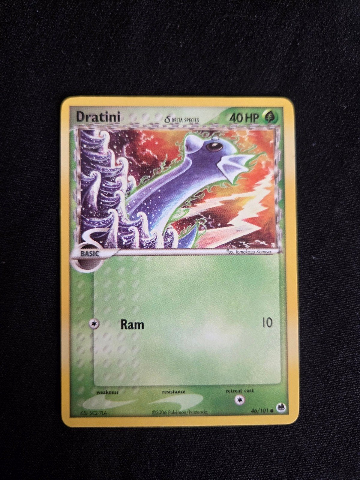 Dratini (Delta Species) Common EX Dragon Frontiers 46/101 LP, Ophalen of Verzenden, Gebruikt