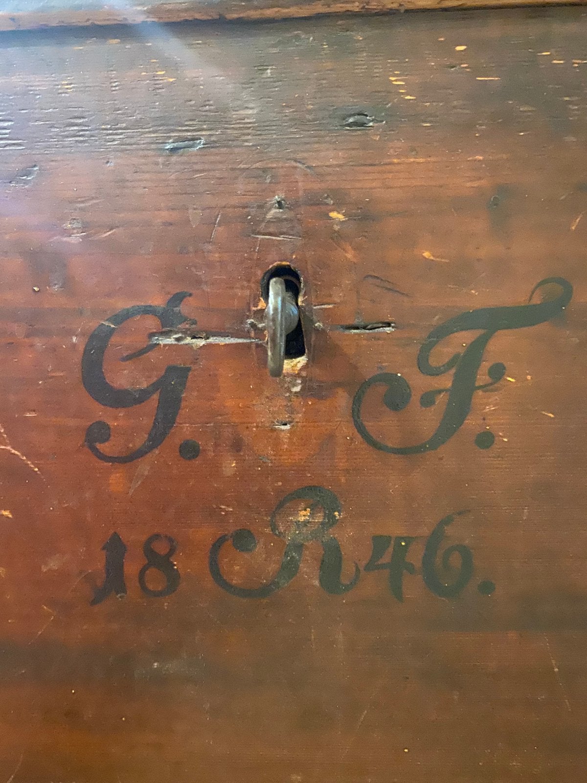 Bruidskist / Dekenkist 1846, Ophalen, Zo goed als nieuw, 50 tot 100 cm