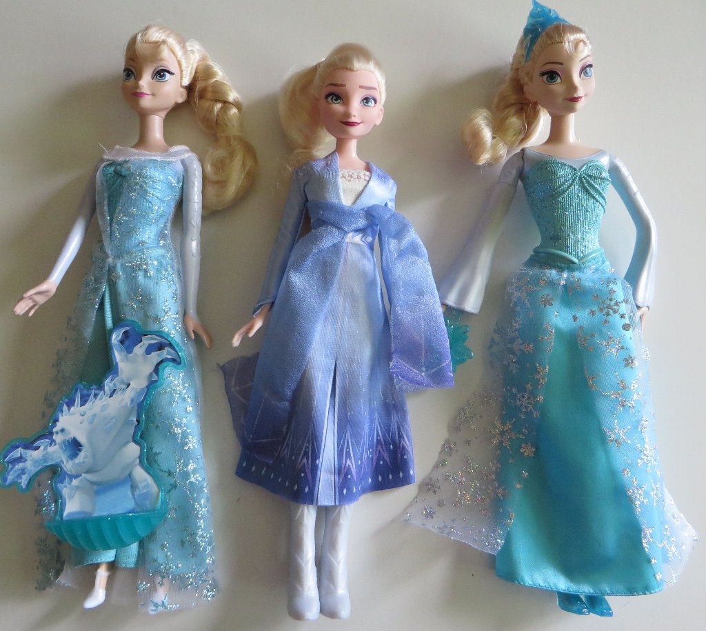 3 Poppen van Frozen Disney, Ophalen, Zo goed als nieuw, Pop