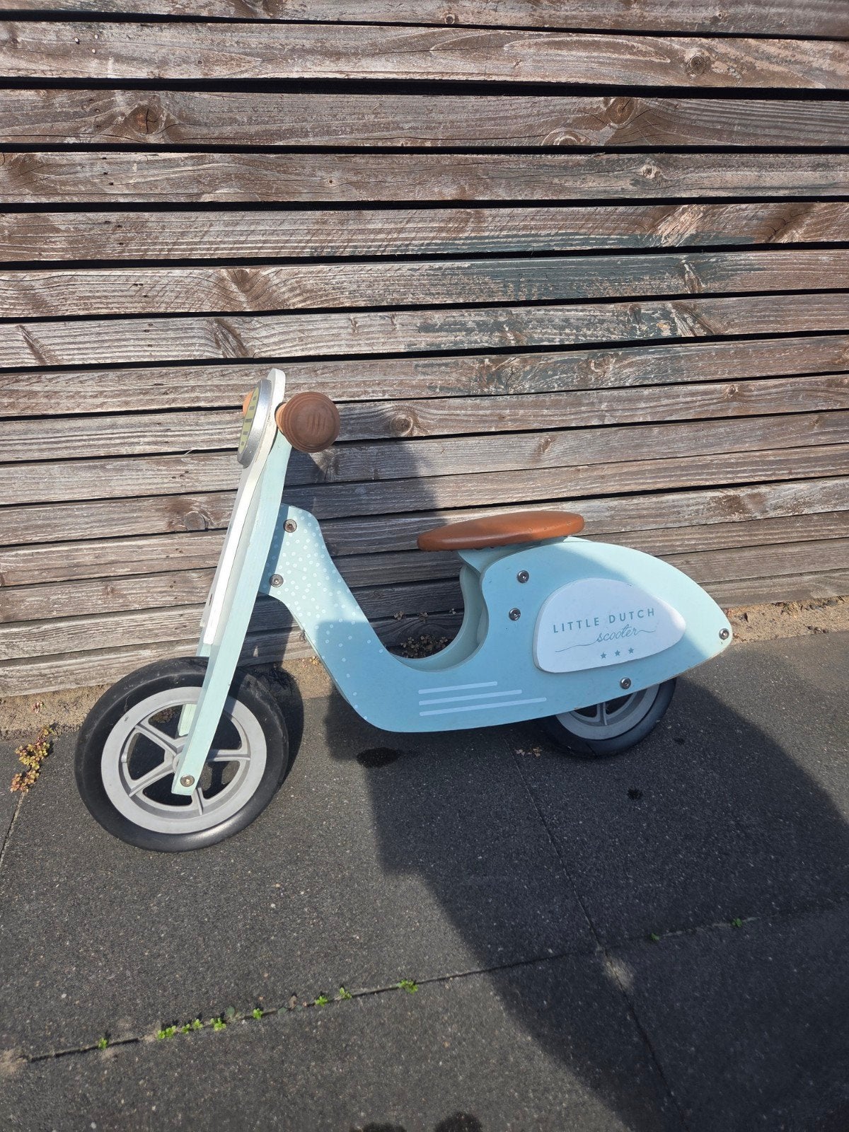 Little Dutch Houten Scooter Loopfiets Mint, Ophalen, Gebruikt, Loopfiets