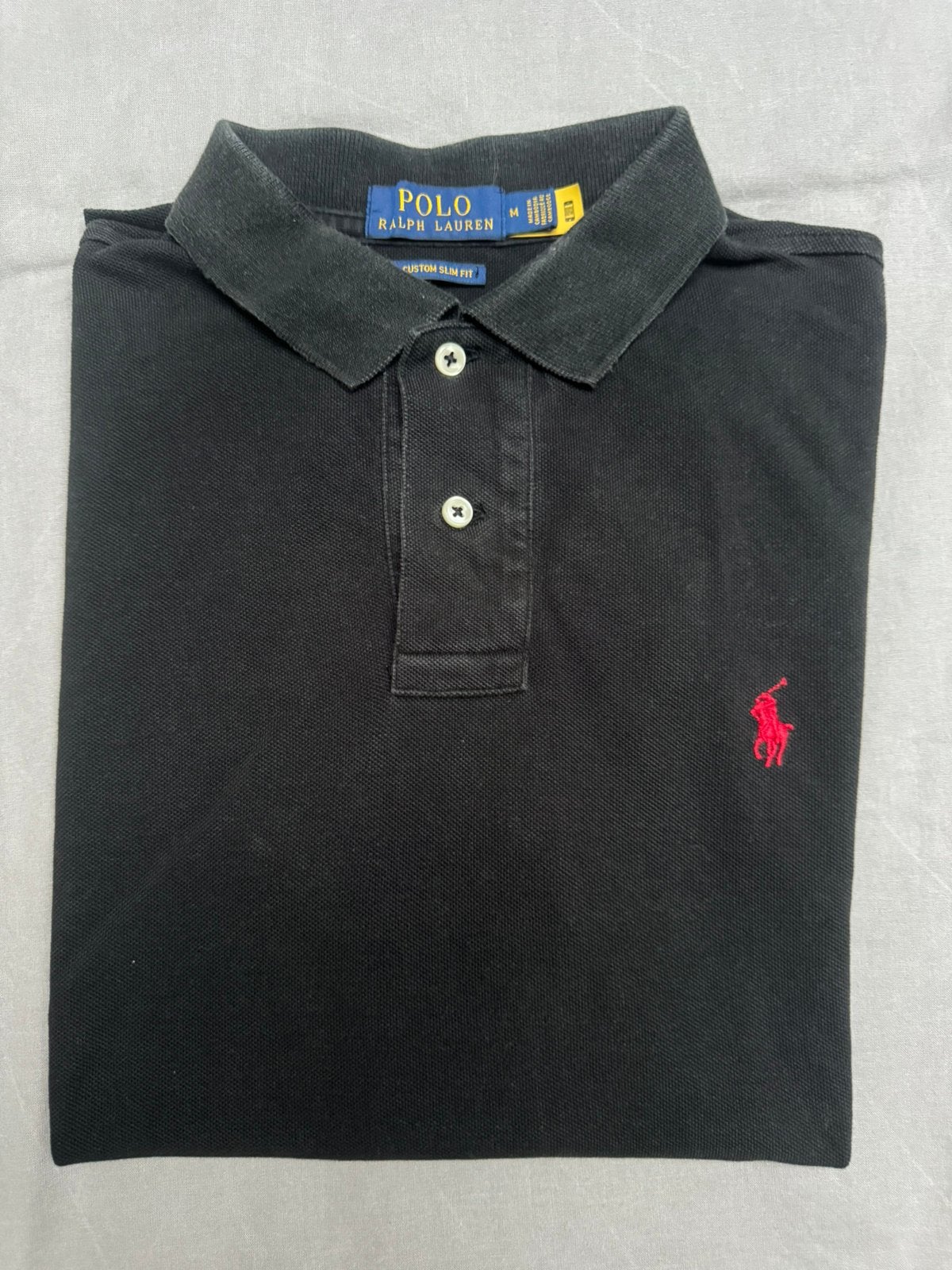 Ralph Lauren Polo T-Shirt, Kleding | Heren, Ophalen of Verzenden, Zo goed als nieuw, Maat 48/50 (M), Zwart