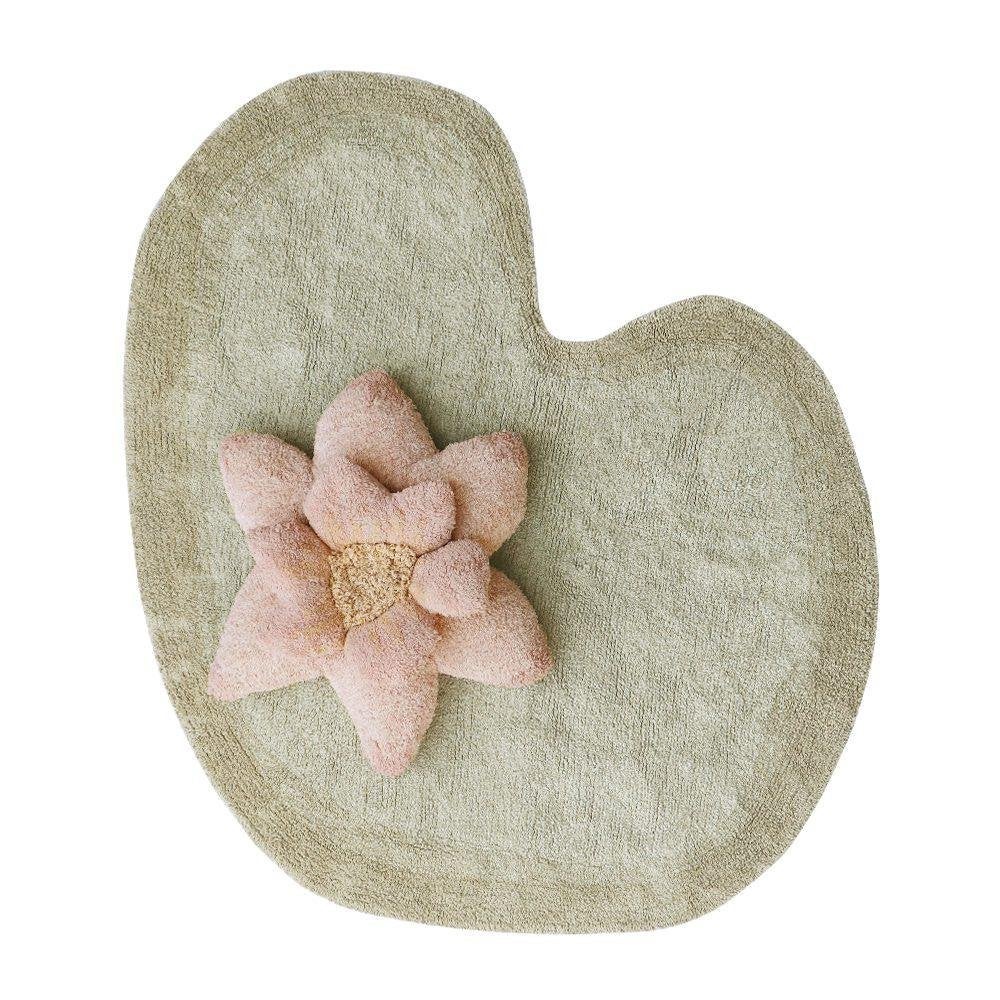 Kindervloerkleed Waterlelie met Bloem Kussen Lorena, 100 tot 150 cm, Rond, Lorenacanals, 150 tot 200 cm