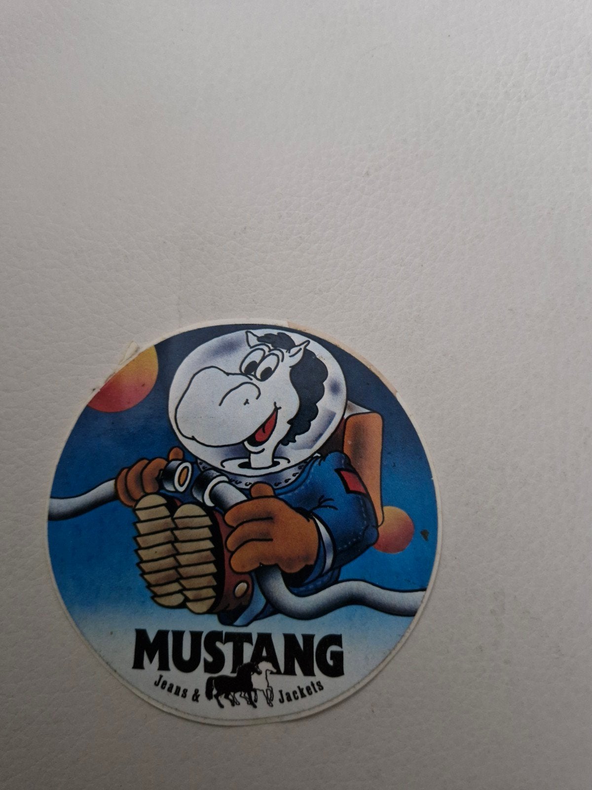 12144 Vintage Mustang Jeans & Jackets Sticker - Paard in Rui, Ophalen of Verzenden, Gebruikt, Merk