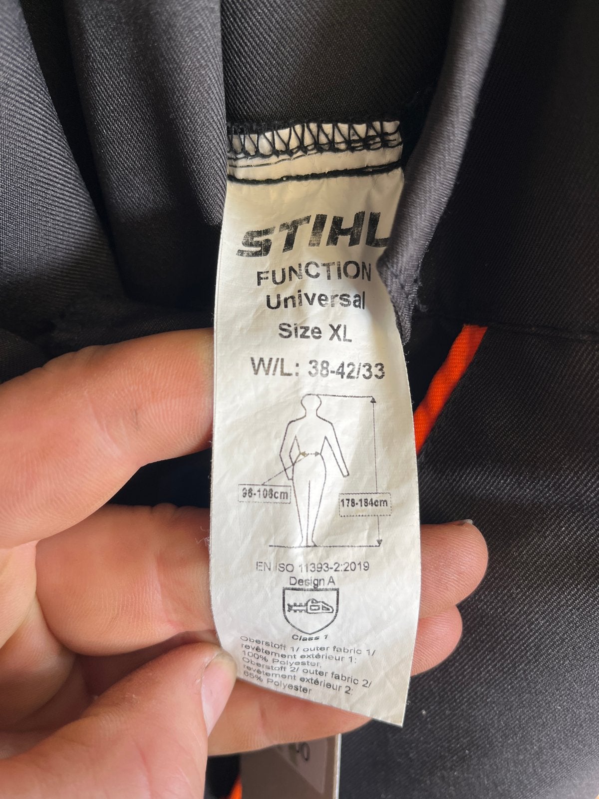 Stihl FUNCTION Universal zaagbroek met bretels - Maat XL, Doe-het-zelf en Verbouw, Ophalen, Zo goed als nieuw