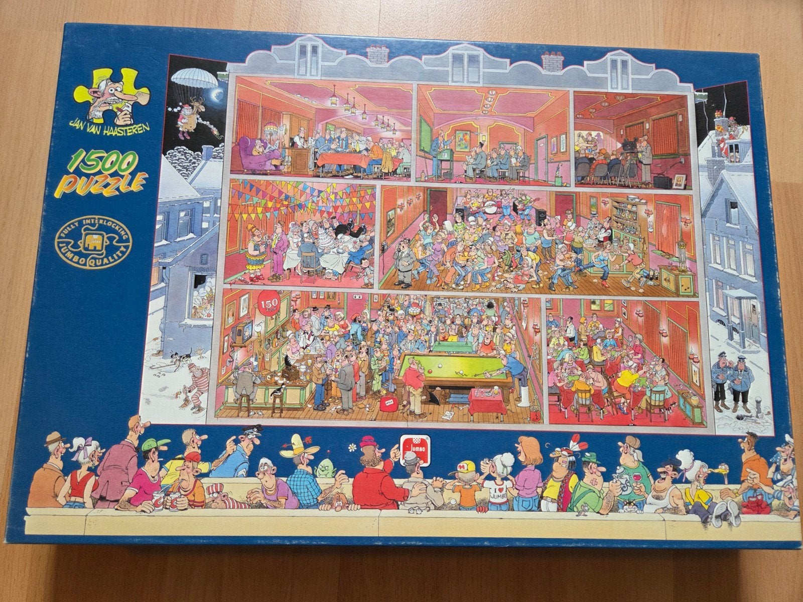 Jan van Haasteren Puzzel Grand Cafe 1500 stukjes, Ophalen of Verzenden, 500 t/m 1500 stukjes, Gebruikt, Legpuzzel