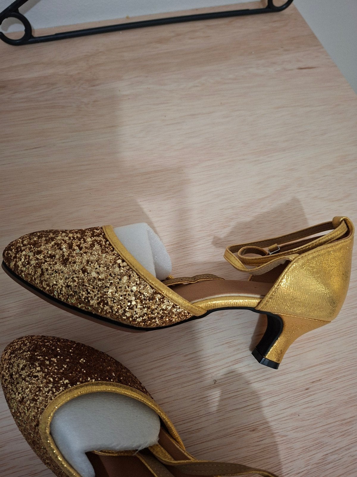 Goudkleurige Dansschoenen met Hak van 6 cm, Ophalen of Verzenden