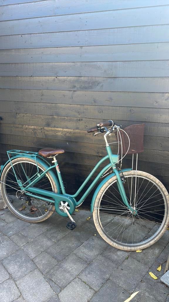 B’Twin Elops 520 fiets 28 inch– Turquoise – Goede staat, Ophalen, Zo goed als nieuw, Versnellingen
