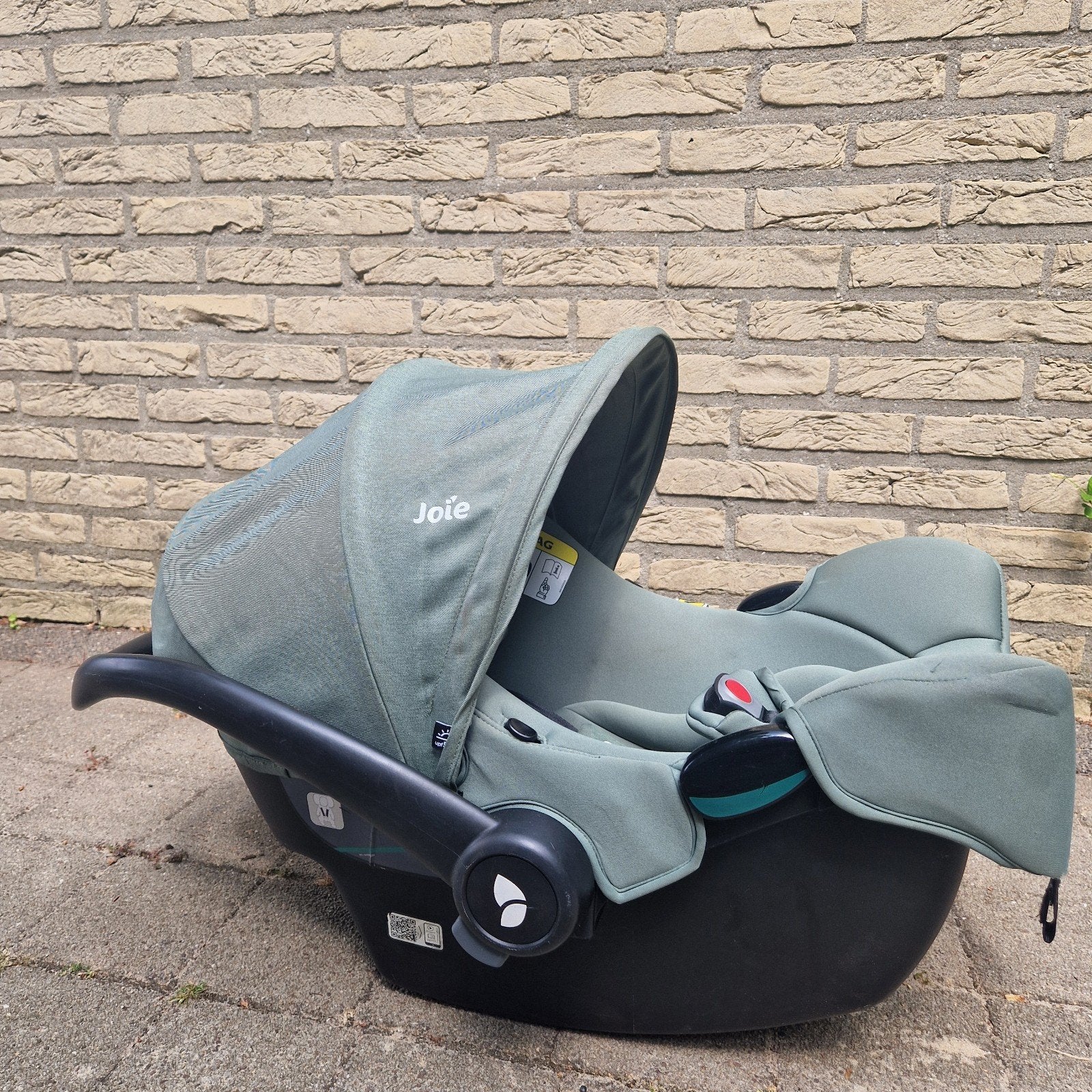 Joie i-Base met Isofix lichtgroen, Gebruikt, Isofix, 0 t/m 13 kg, Ophalen