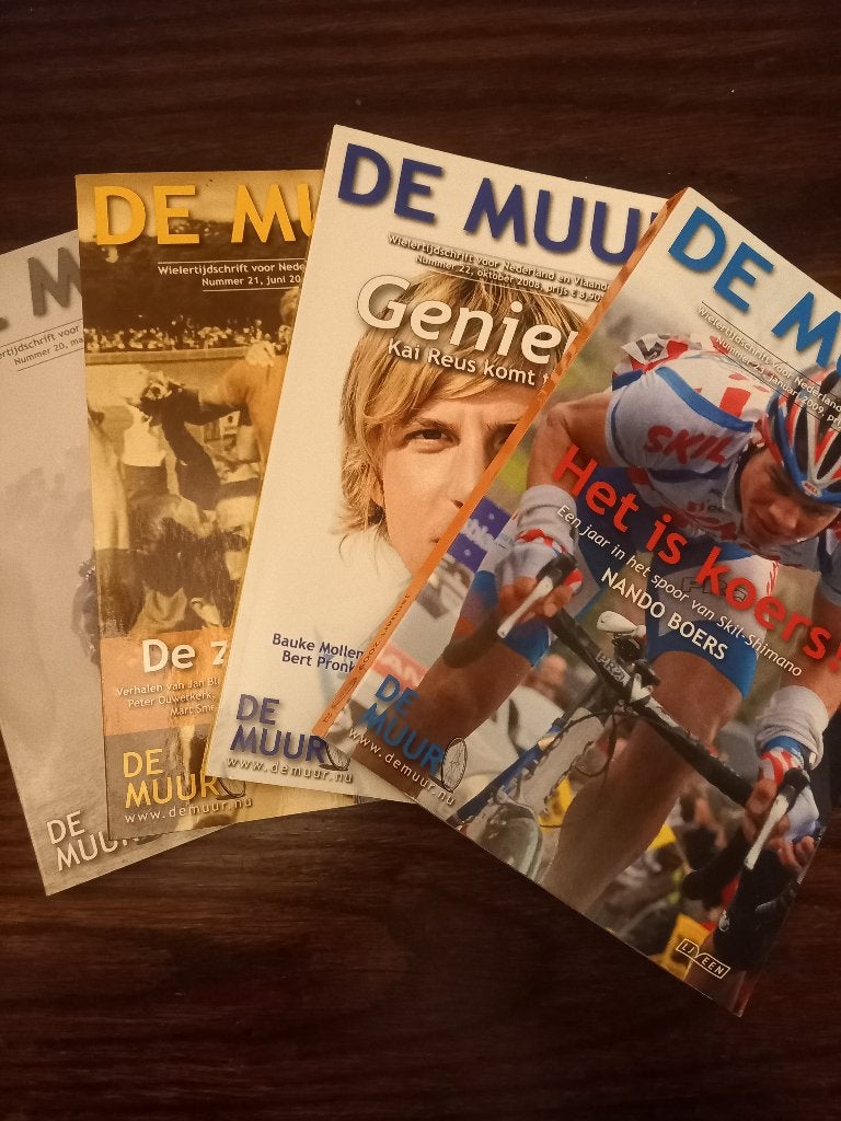 De muur wielrentijdschrift 4 stuks, Ophalen of Verzenden, Nieuw, Overige typen