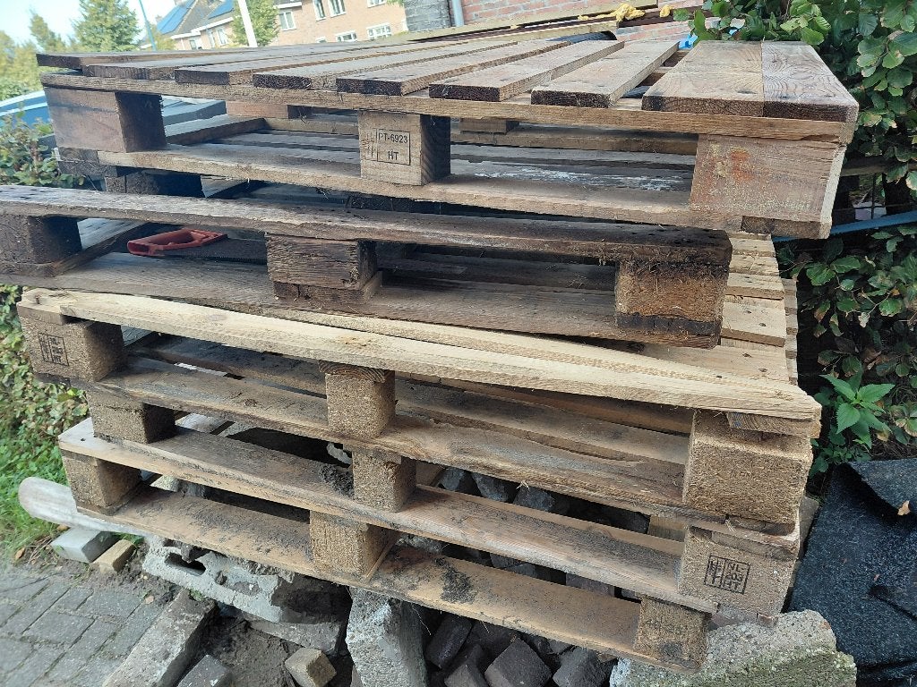 Gebruikte pallets, gratis, Ophalen, Gebruikt, 50 mm of meer, Pallet