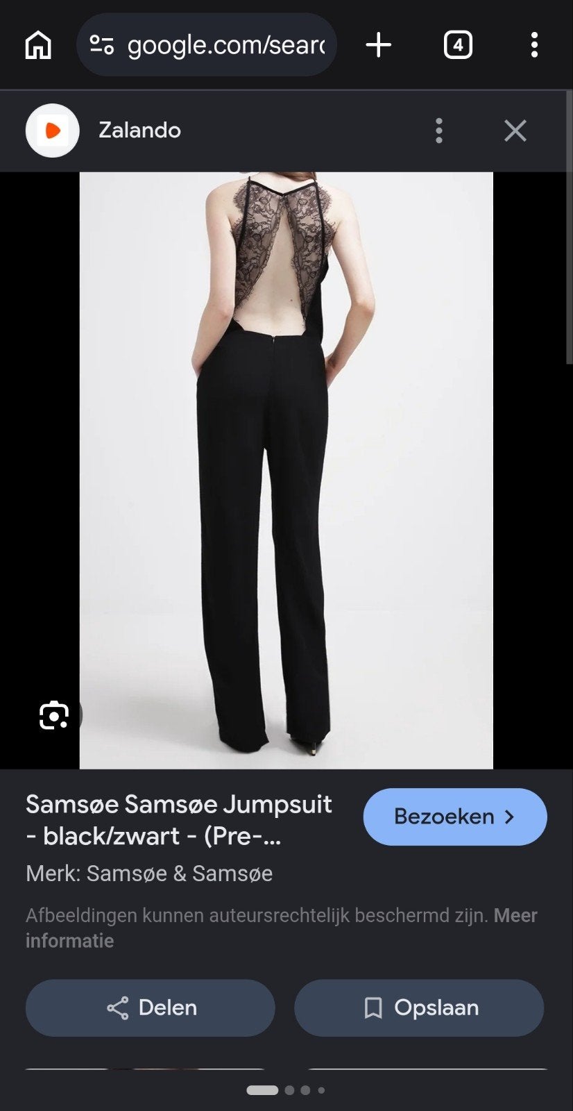 Zwarte jumpsuit samsøe &samsøe, Zwart, Ophalen of Verzenden, Zo goed als nieuw, Samsoe Samsoe