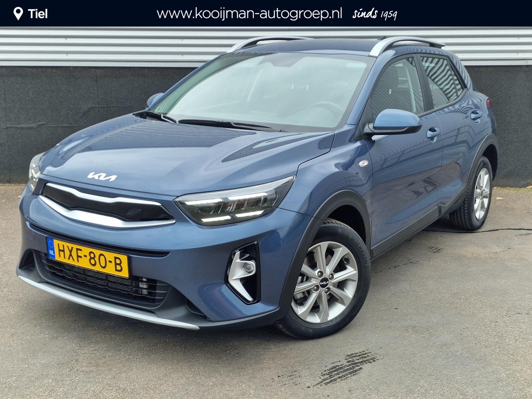Kia Stonic 1.0 T-GDi MHEV DynamicLine NL-auto, Parkeersensor, Auto's, Voorwielaandrijving, Dealer onderhouden, Euro 6, Blauw