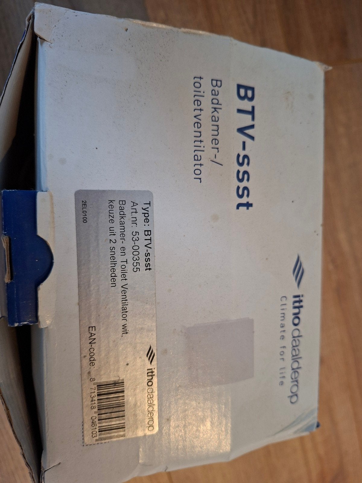 Itho daalderop ventilatiebox, Doe-het-zelf en Verbouw, Ventilatie en Afzuiging, Ophalen, Nieuw, Afzuiger