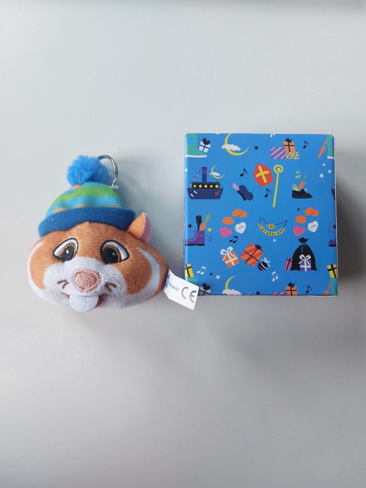 Hamster knuffel sleutelhanger Albert Heijn, Oranje, Hamster, Ophalen of Verzenden, Klein (minder dan 20 cm)