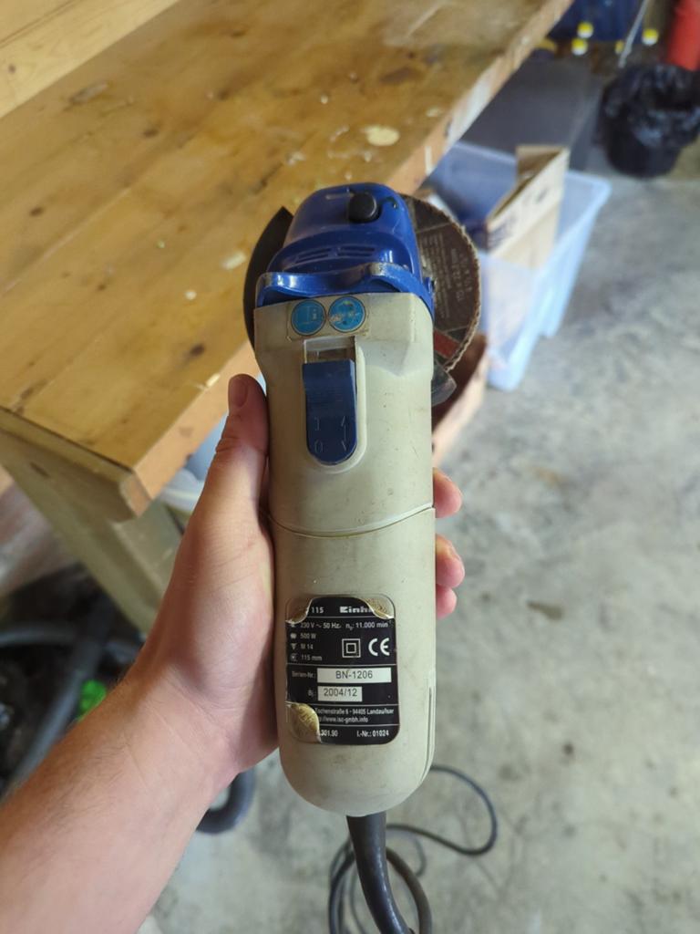 Einhell Haakse Slijpmachine 115mm - Gebruikt, Ophalen, Gebruikt, Minder dan 700 watt, Haakse handslijpmachine