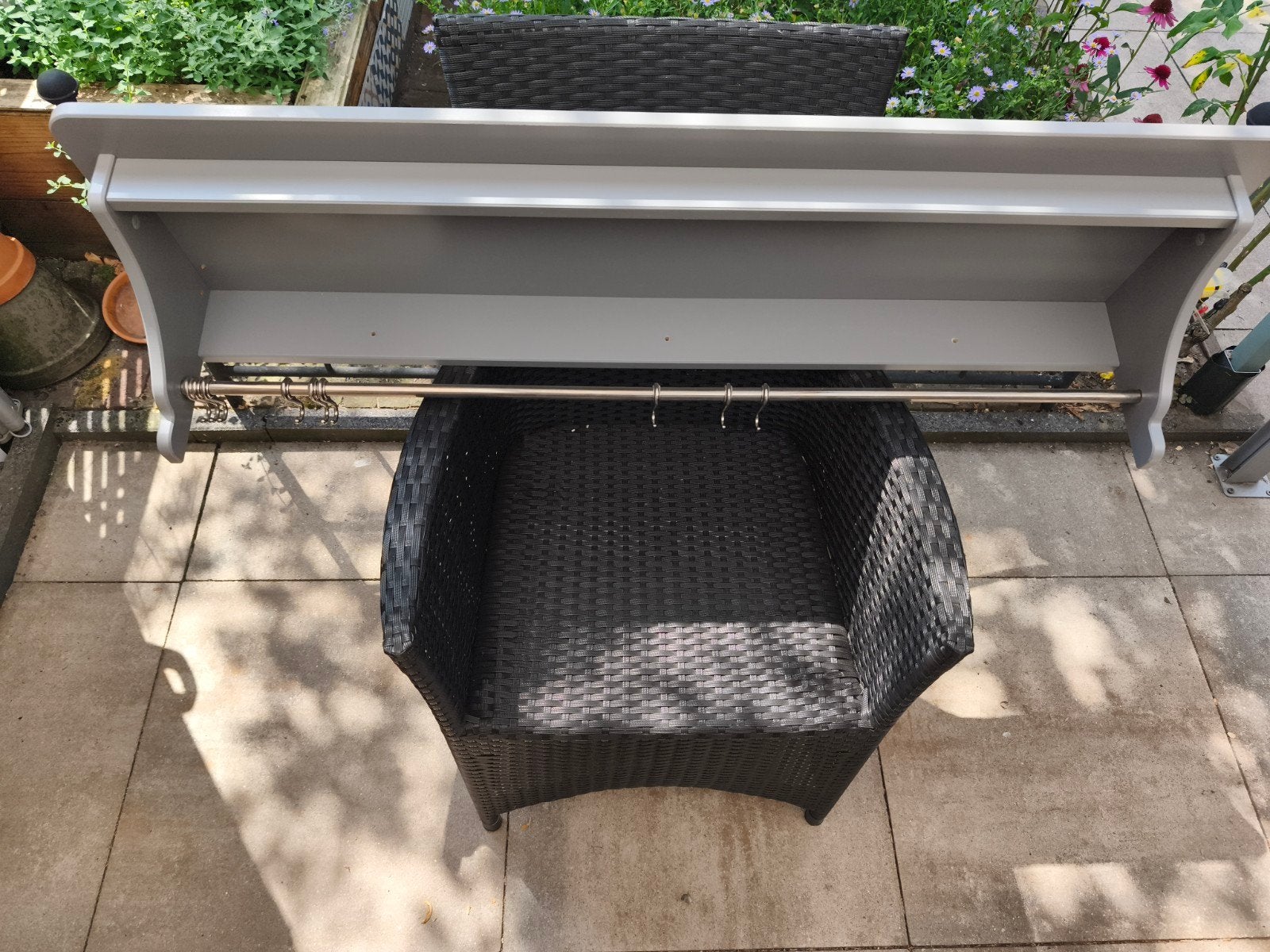 Wand kapstok grijs (IKEA)., Gebruikt, Minder dan 100 cm, Hout, Ophalen