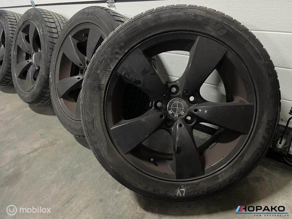 Lichtmetalen velgen set | BMW 5 serie | zwart | winterset, Auto-onderdelen, Banden en Velgen, Gebruikt, Velg(en), Einsteinlaan 5 rijswijk