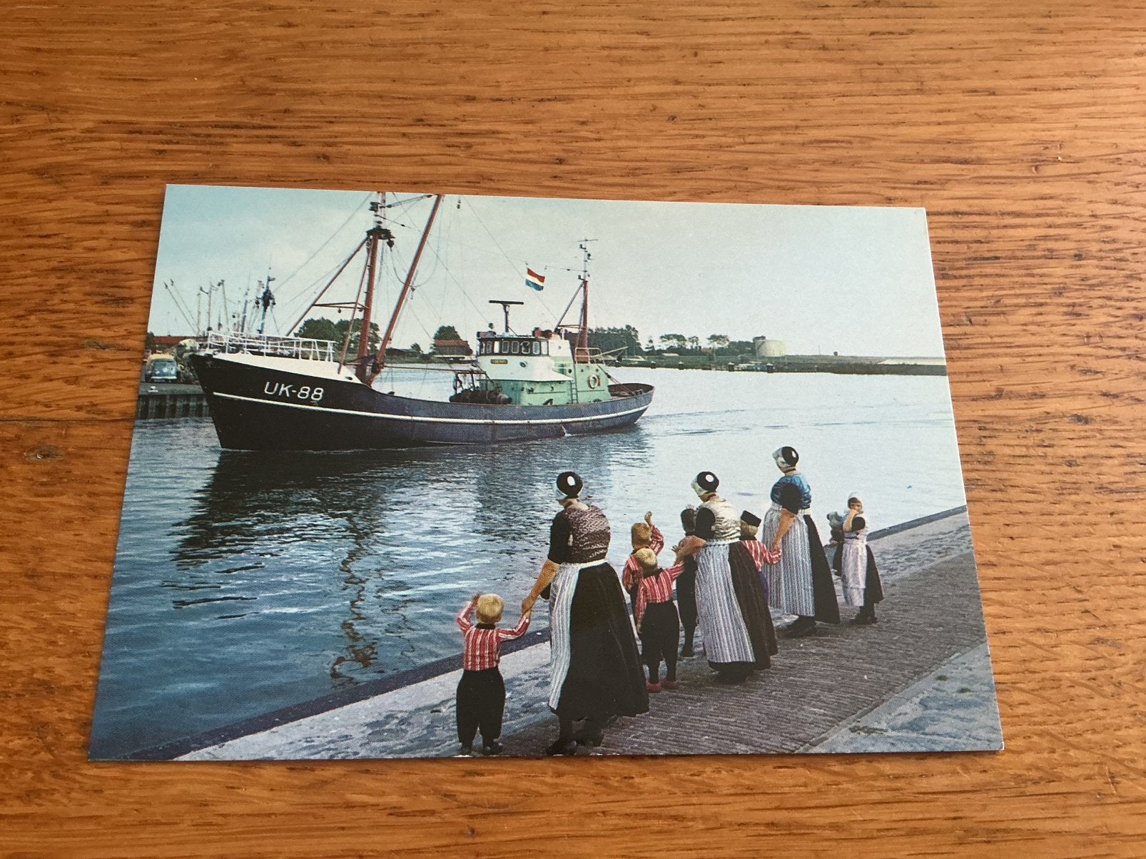S760 Urk vissersboot op weg naar de haven, Ophalen of Verzenden, Flevoland
