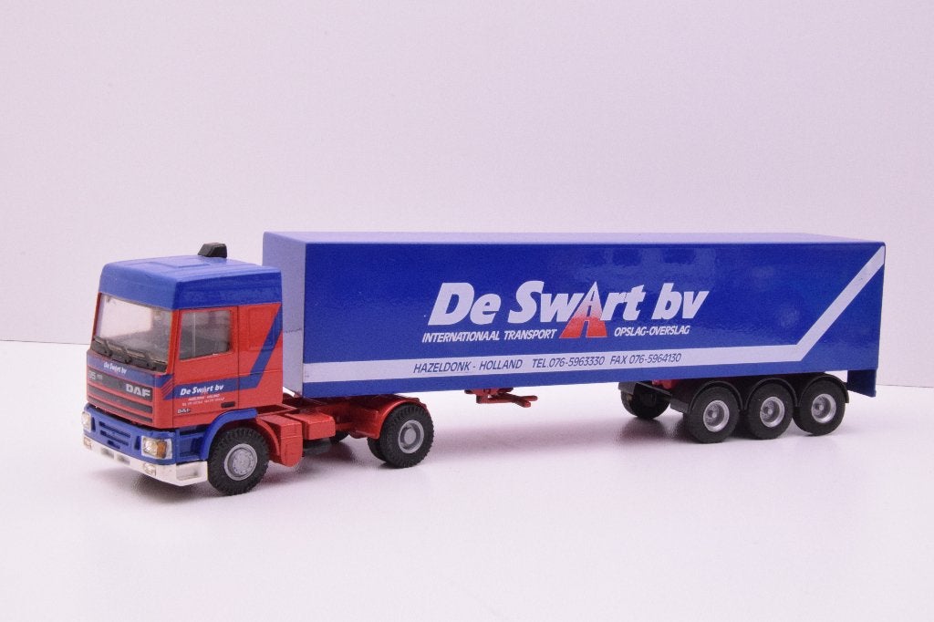 DAF 95 ati  ''  de Swart b.v  ''  Lion Car, Ophalen of Verzenden, Zo goed als nieuw, Bus of Vrachtwagen, Lion Toys