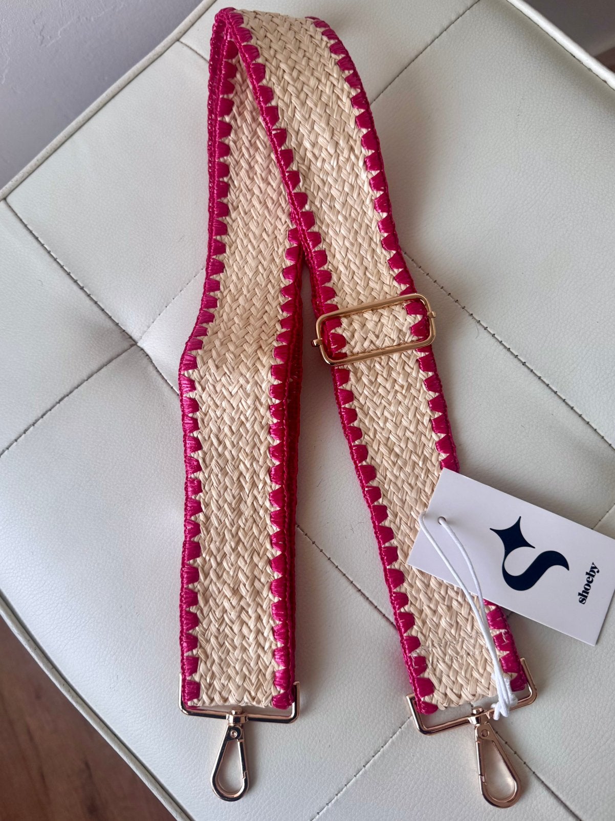 Shoeby gevlochten strap beige/roze, Verzenden, Nieuw
