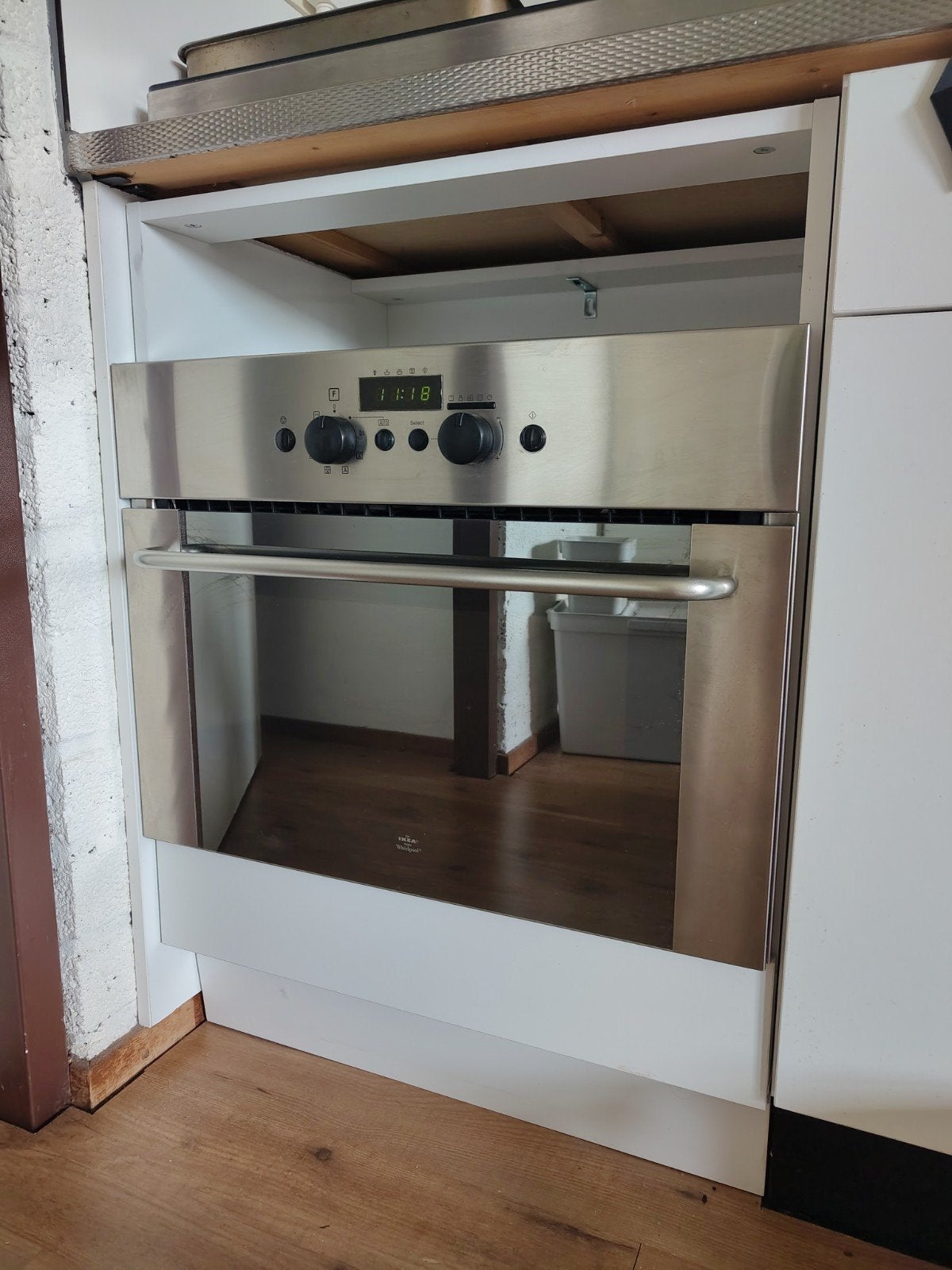 Inbouwoven van IKEA x Whirlpool inclusief VidaXL ovenkast, Ophalen, 45 tot 50 cm, Whirlpool, Gebruikt