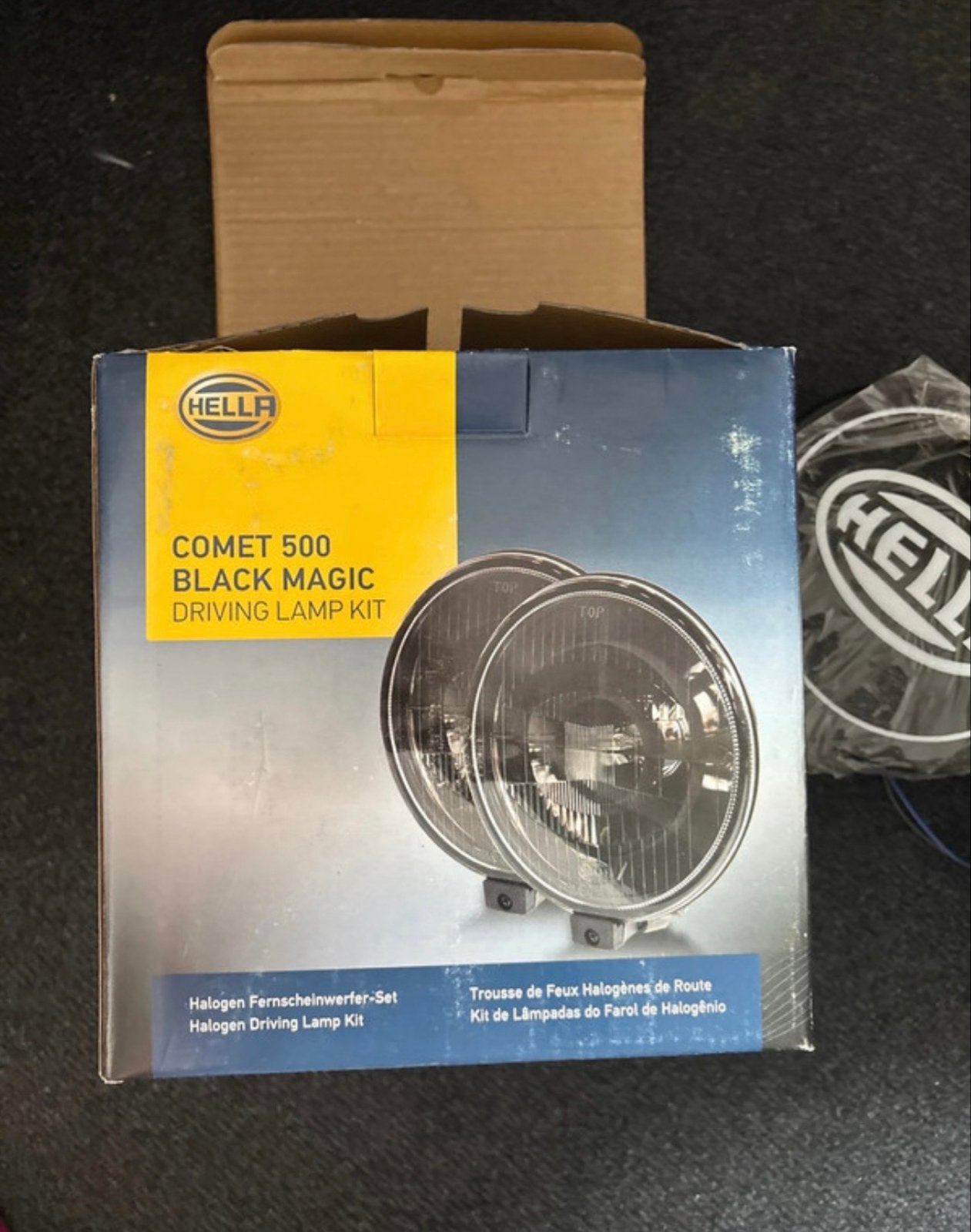 Hella 500 Comet Black Magic Verstralers Lampen Set, Auto-onderdelen, Ophalen of Verzenden, Nieuw, Universele onderdelen