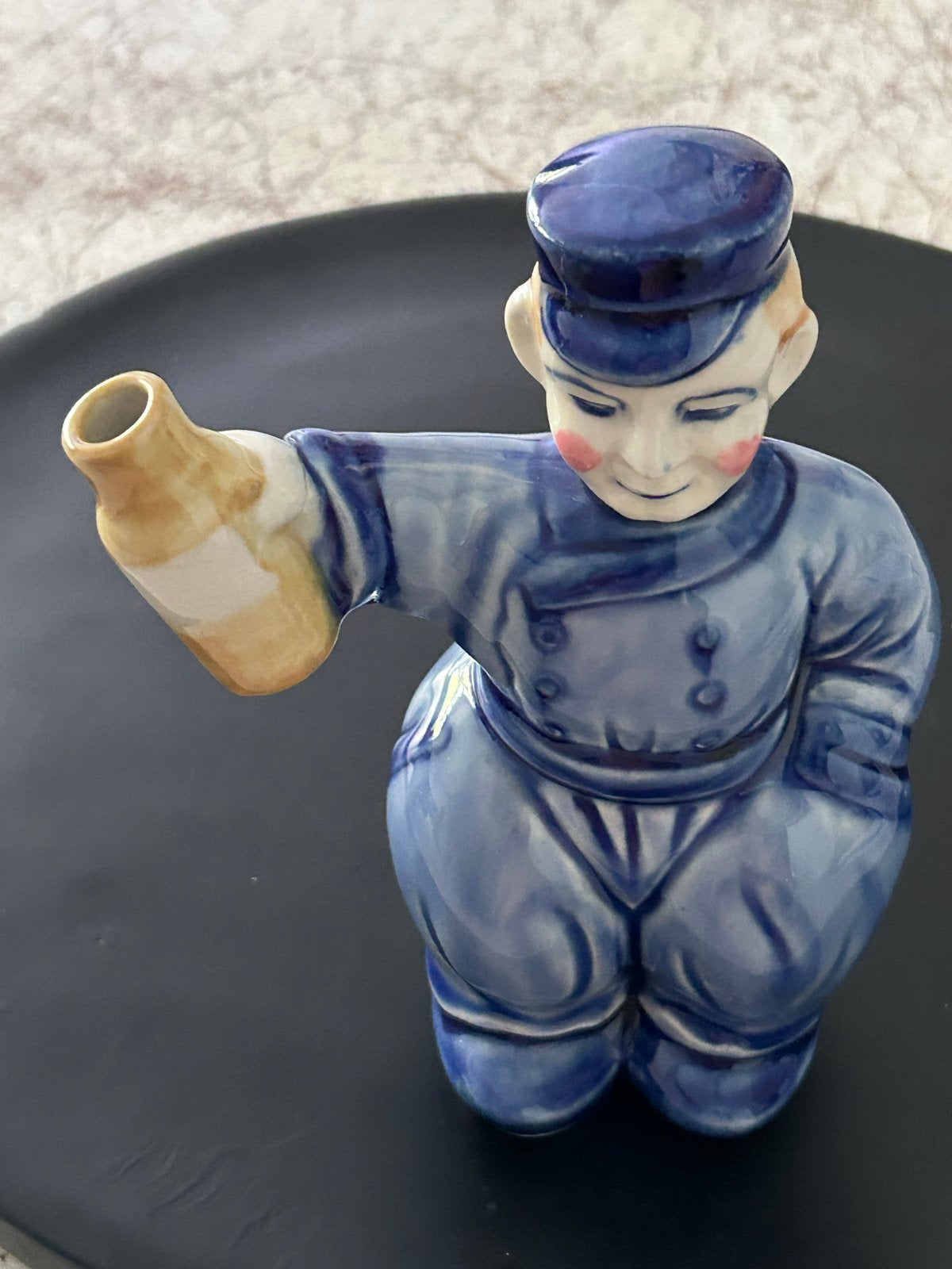Vintage Keramische Drankkruikje in de vorm van een Matroos, Antiek en Kunst, Ophalen of Verzenden