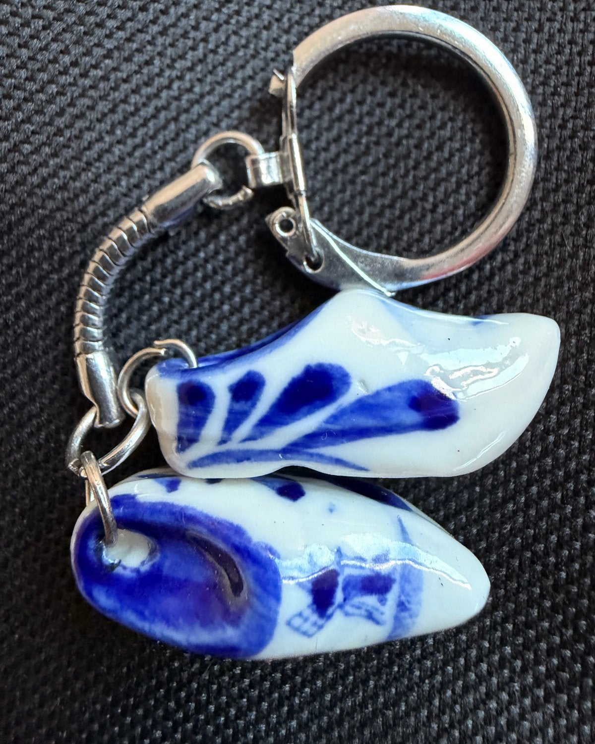 Delfts blauw klompjes sleutelhanger, Verzenden, Gebruikt, Stad of Land