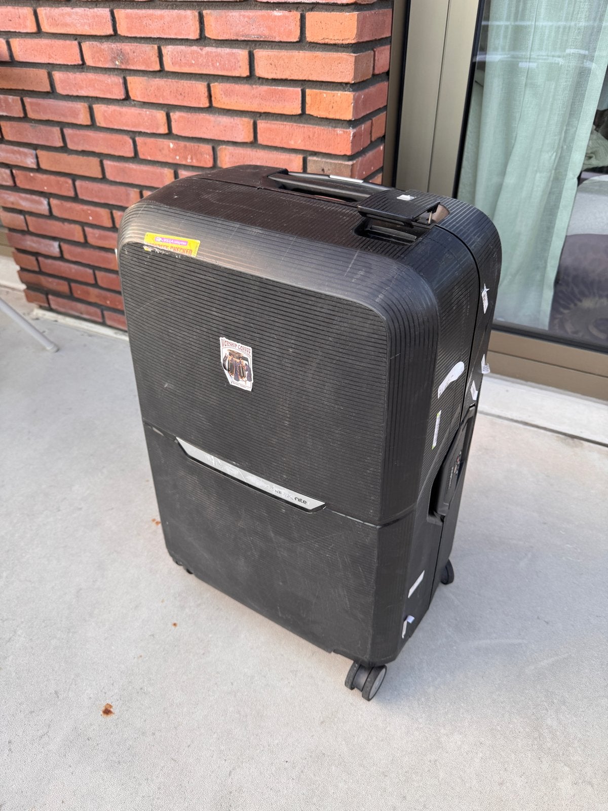Samsonite Koffer - Zwart, Sieraden, Tassen en Uiterlijk, Koffers, Ophalen, Gebruikt, Hard kunststof, 45 tot 55 cm