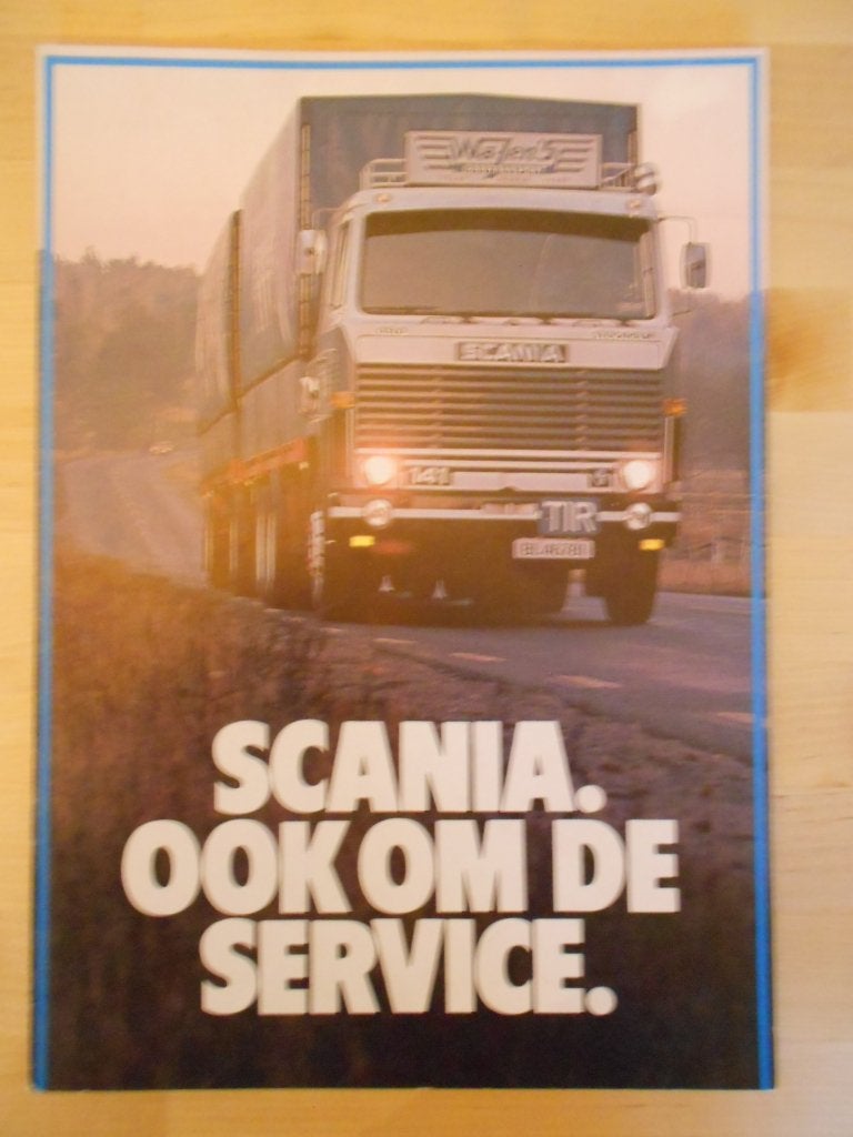 Scania Service Brochure ca 1977 – 141 111 86 81, Ophalen of Verzenden, Zo goed als nieuw, Overige merken, Scania