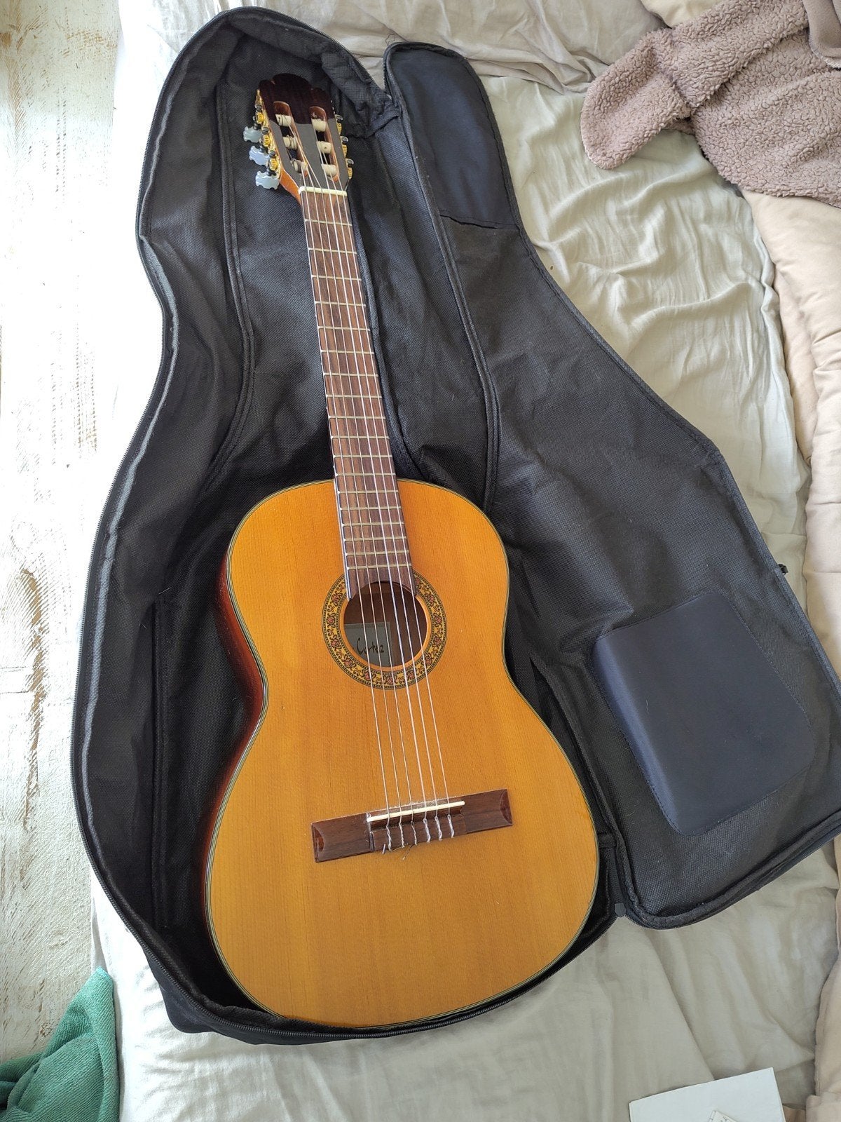 Salvador Cortez SCG-534 - 3/4 gitaar €90!, Ophalen, Gebruikt, Klassieke of Spaanse gitaar