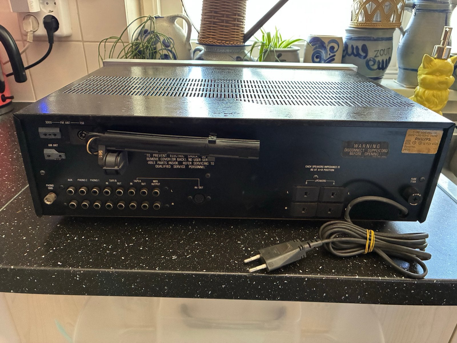 Philips AM/FM Stereo Receiver 22AH684, Audio, Tv en Foto, Versterkers en Receivers, Ophalen, Niet werkend, Overige merken