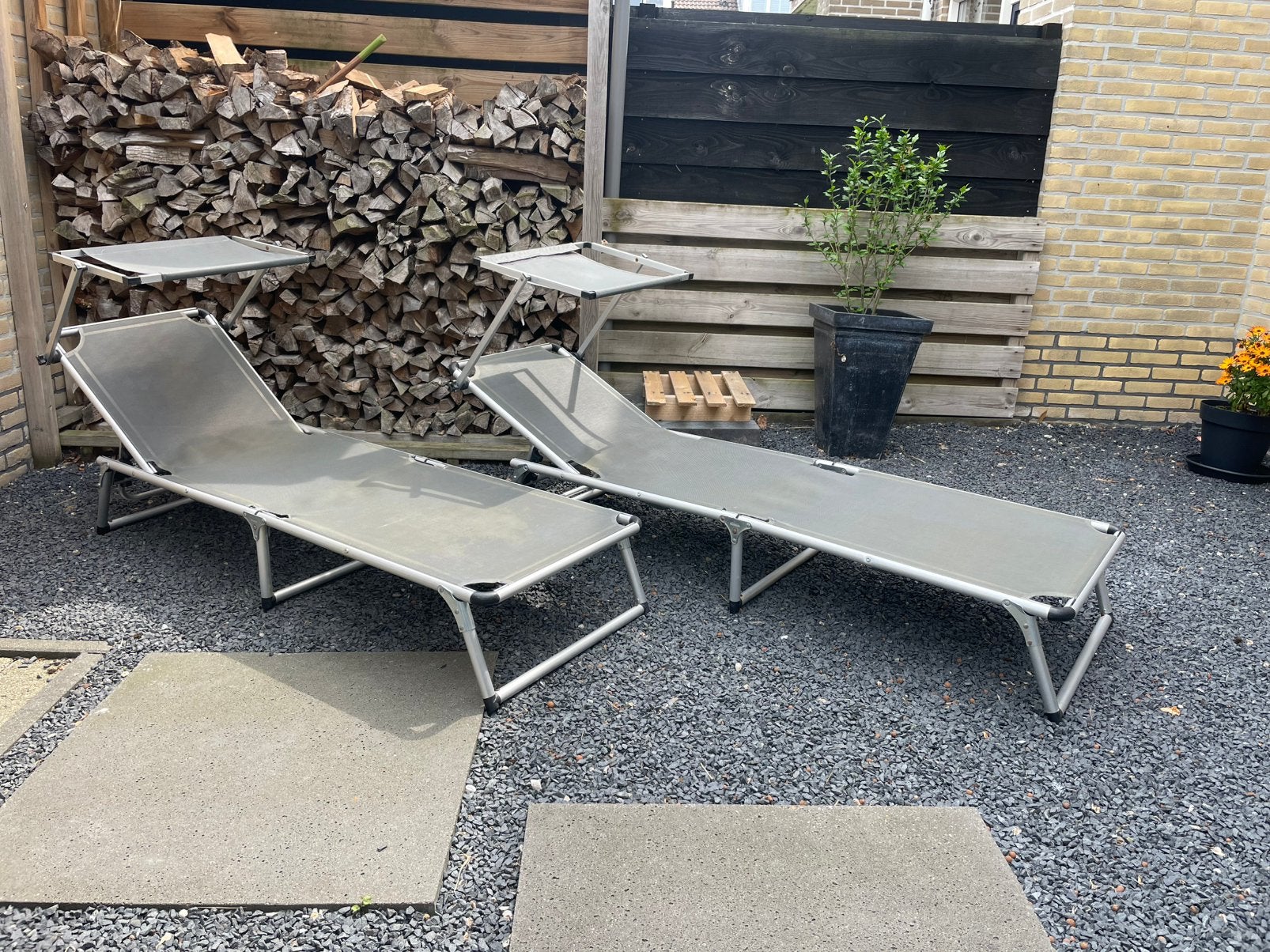 Strandbedjes, Ophalen, Gebruikt, Aluminium