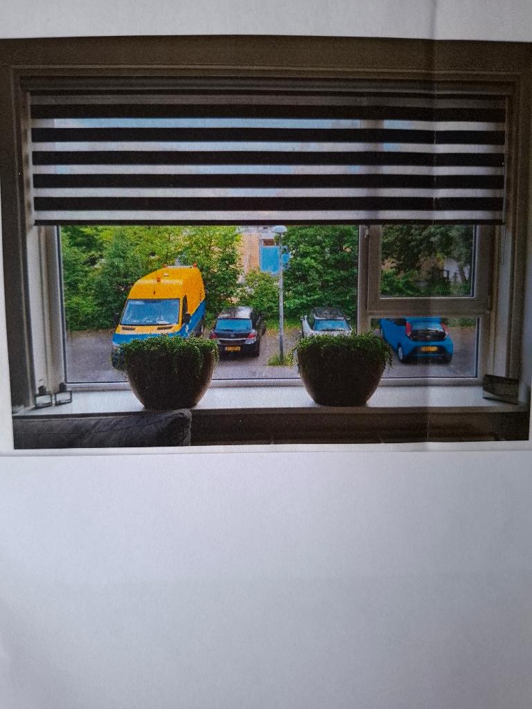 Duo rolgordijnen (Kleur Antraciet), Ophalen, Gebruikt, Overige kleuren, 200 cm of meer