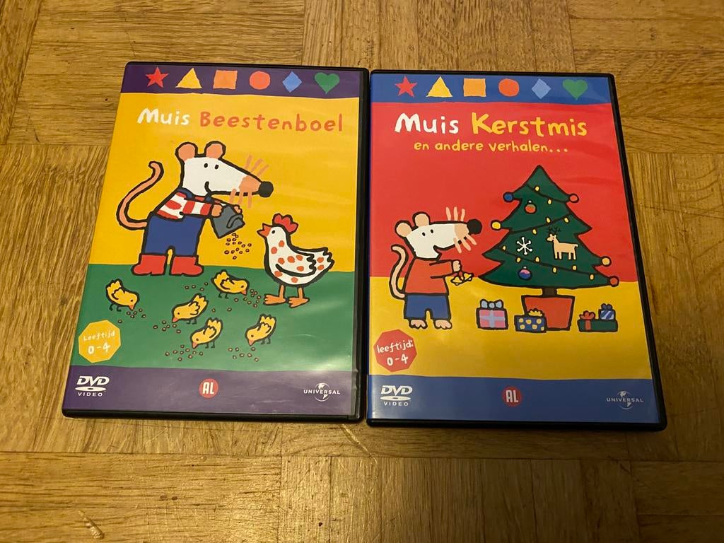 2x Muis DVD (Mimi), Alle leeftijden, Ophalen of Verzenden, Zo goed als nieuw