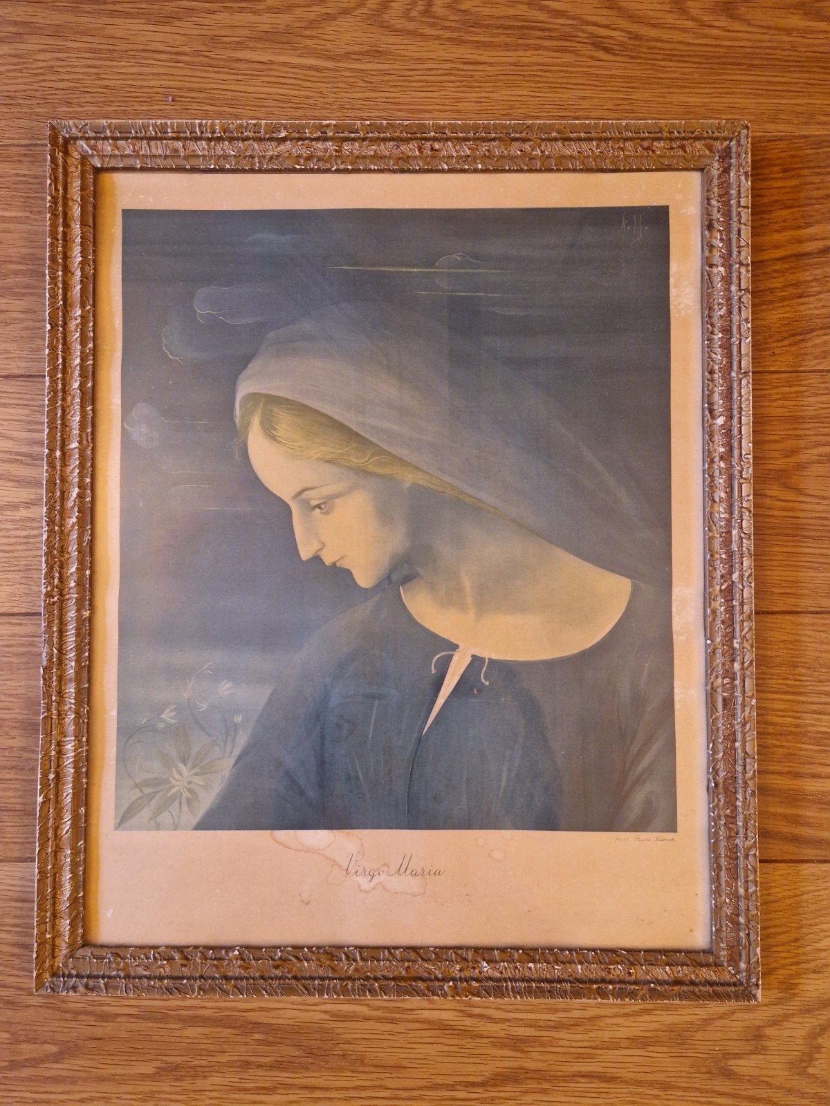 Reproductie "Virgo Maria" Frans Hamer, jaren '30/', Ophalen of Verzenden