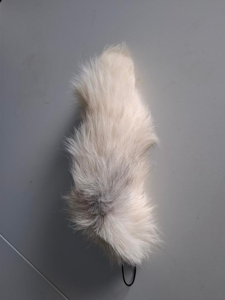 Witte vossenstaart - Sleutelhanger / Accessoire, Onbekend, Ophalen of Verzenden, Zo goed als nieuw
