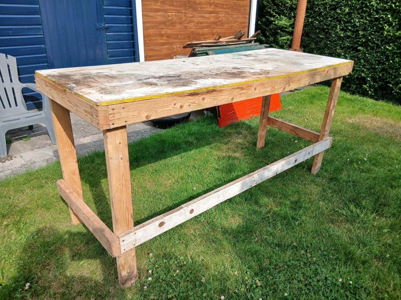 Werktafel hobbytafel ca 208x76x101 cm, Ophalen, Gebruikt, 70 tot 120 cm