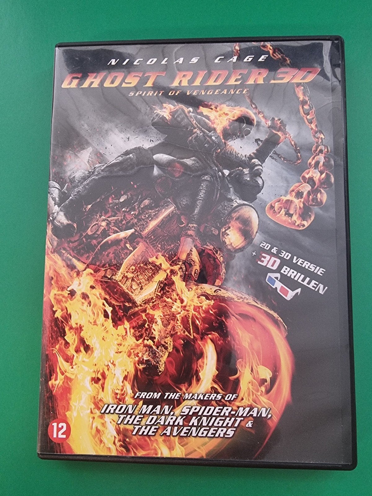 Ghost Rider 3D: Spirit of Vengeance DVD (2D & 3D), Vanaf 12 jaar, Ophalen of Verzenden, Gebruikt, Actiethriller