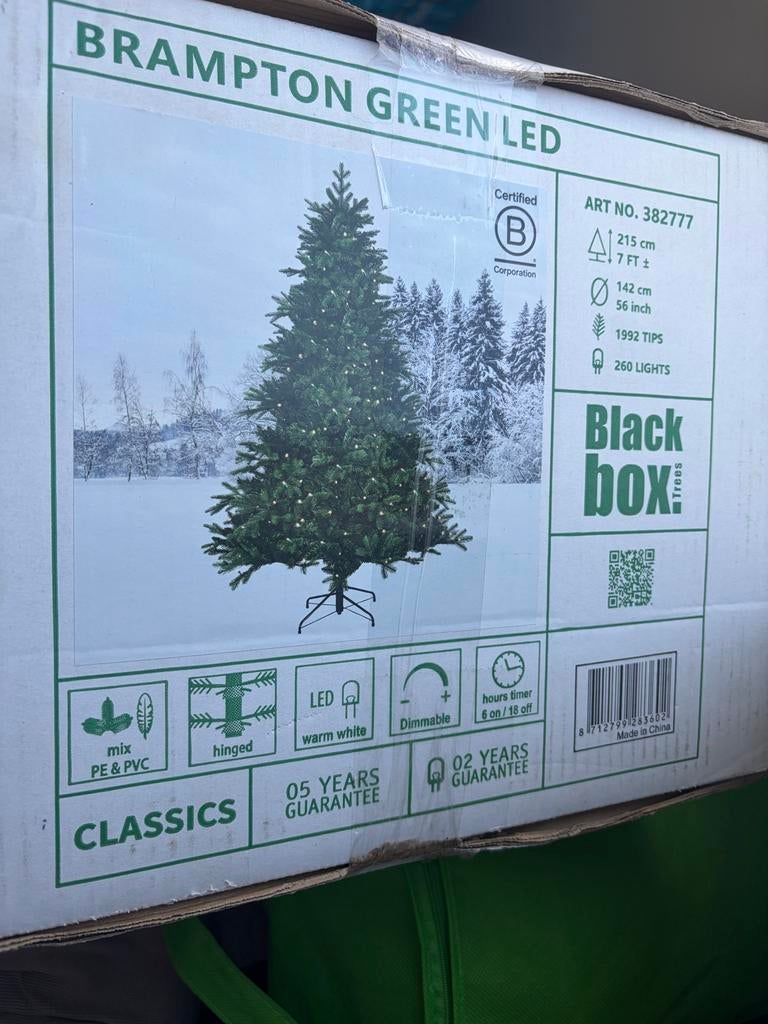 Black box trees kerstboom in de doos, Diversen, Kerst, Ophalen of Verzenden, Nieuw