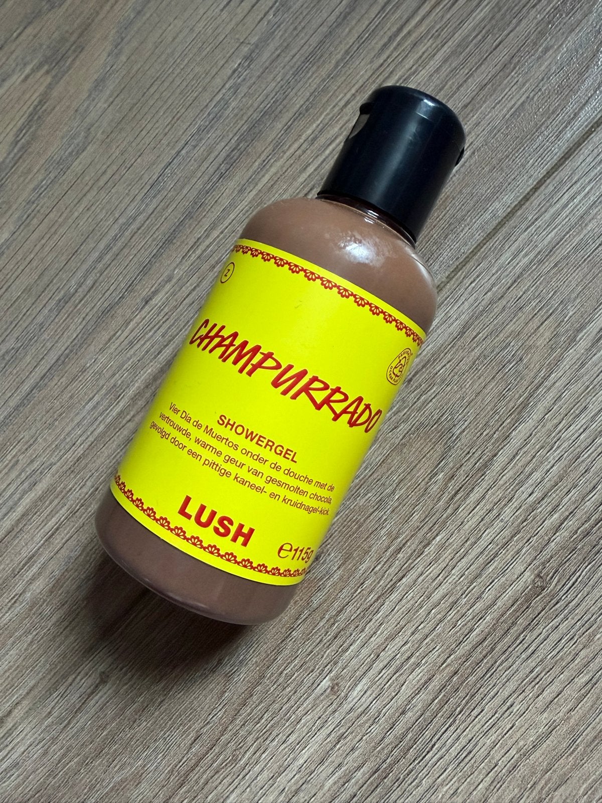 Lush Champurrado Showergel - Nieuw en Ongebruikt, Ophalen of Verzenden, Nieuw, Bad & Douche