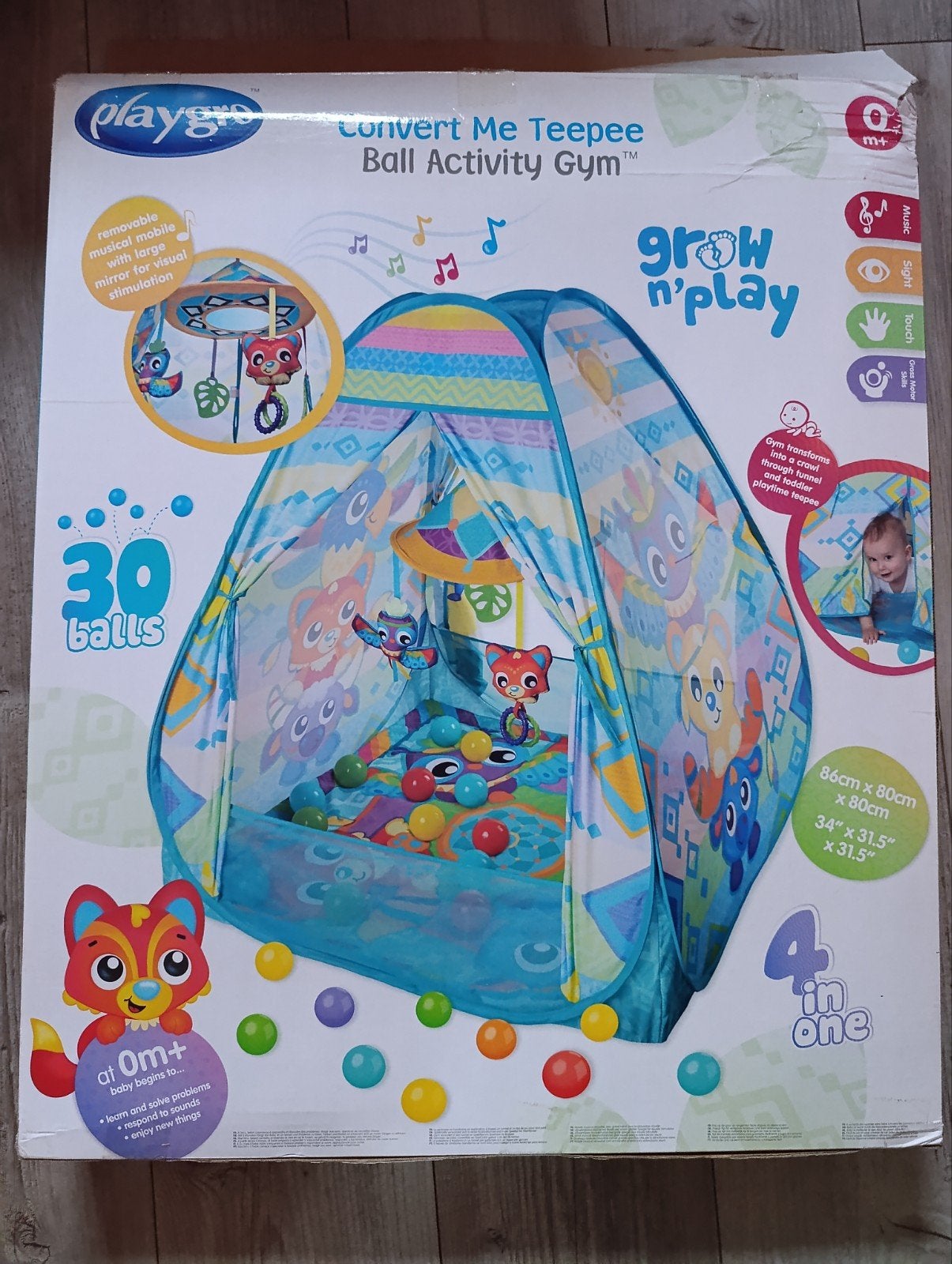 Playgro opvouwbare tent met ballen, Kinderen en Baby's, Ophalen, Zo goed als nieuw