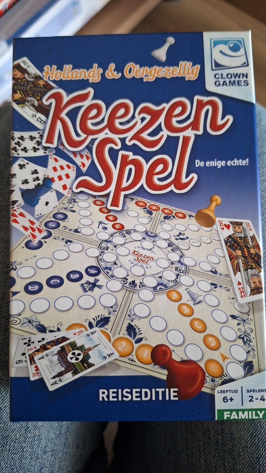 Keezen Spel Reiseditie - Hollands & Oergezellig, Clown Games, Nieuw, Ophalen of Verzenden, Drie of vier spelers