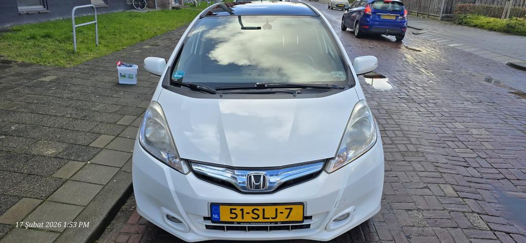 Honda Jazz 1.4 i-VTEC Hybrid Automaat Panorama Clima Dealer, Auto's, Honda, 4 cilinders, Origineel Nederlands, Bedrijf, Hybride Elektrisch/Benzine