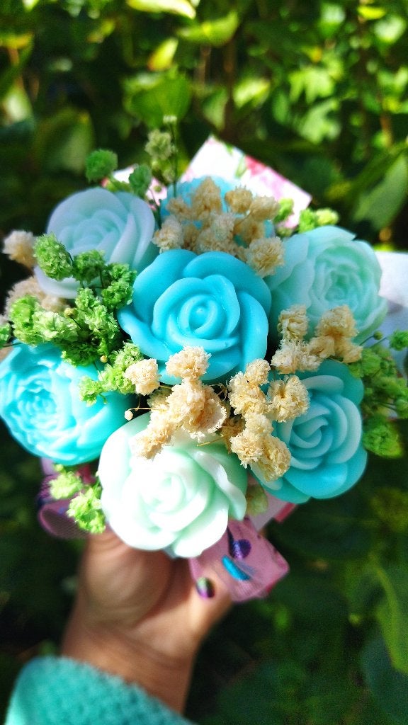 mini zeepjes bloemen bucket, Ophalen of Verzenden, Nieuw, Bad & Douche