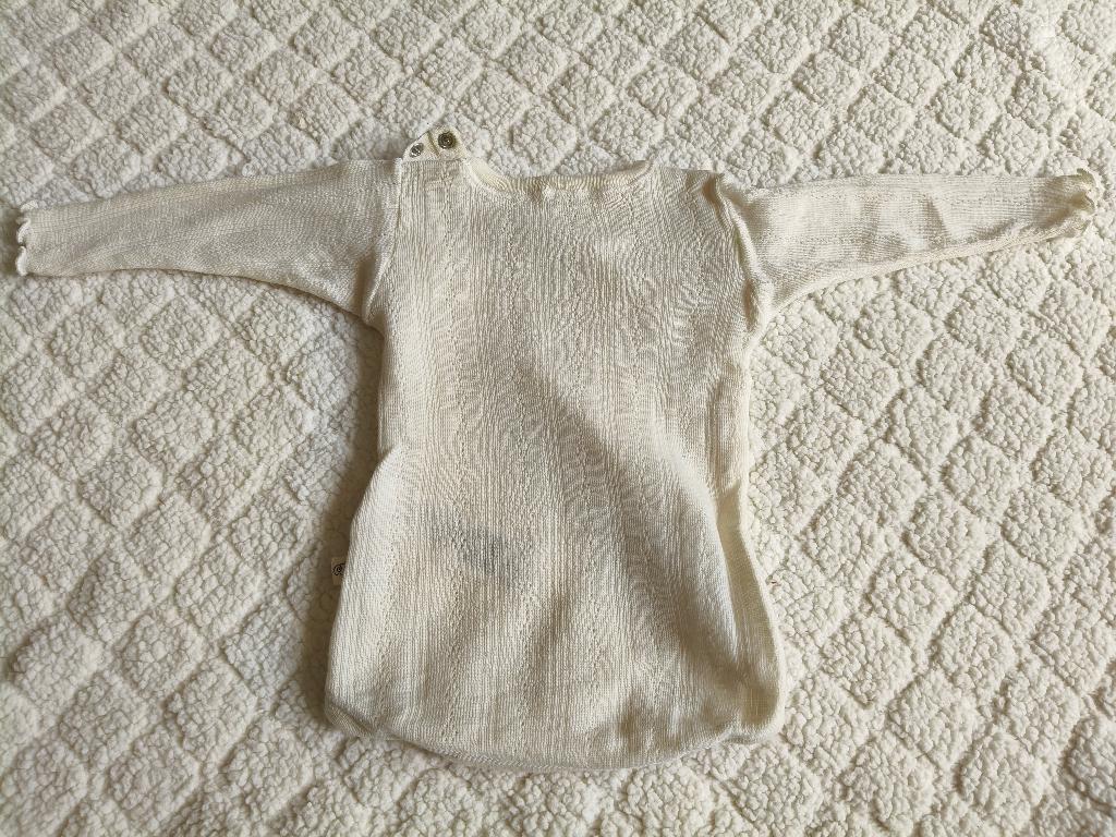 Wollen romper dilling mt 56 merinowol, Kinderen en Baby's, Ophalen of Verzenden, Zo goed als nieuw, Jongetje of Meisje, Nacht- of Onderkleding