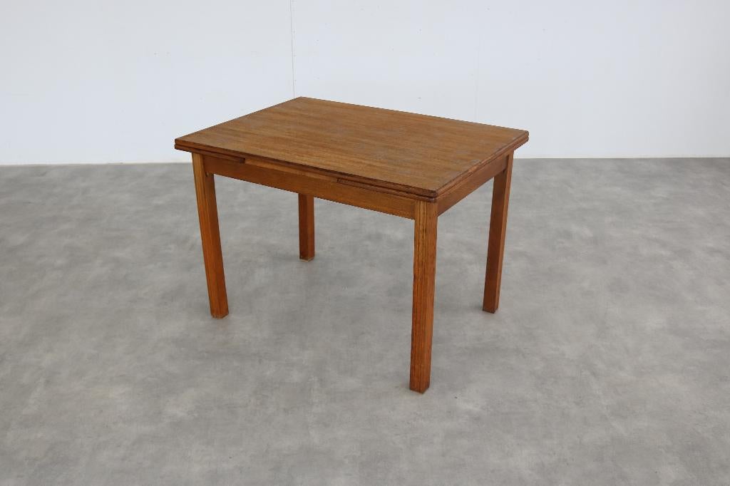 art deco eettafel | tafel | jaren 70 | verlengbaar, Gebruikt, ., Eikenhout, 200 cm of meer