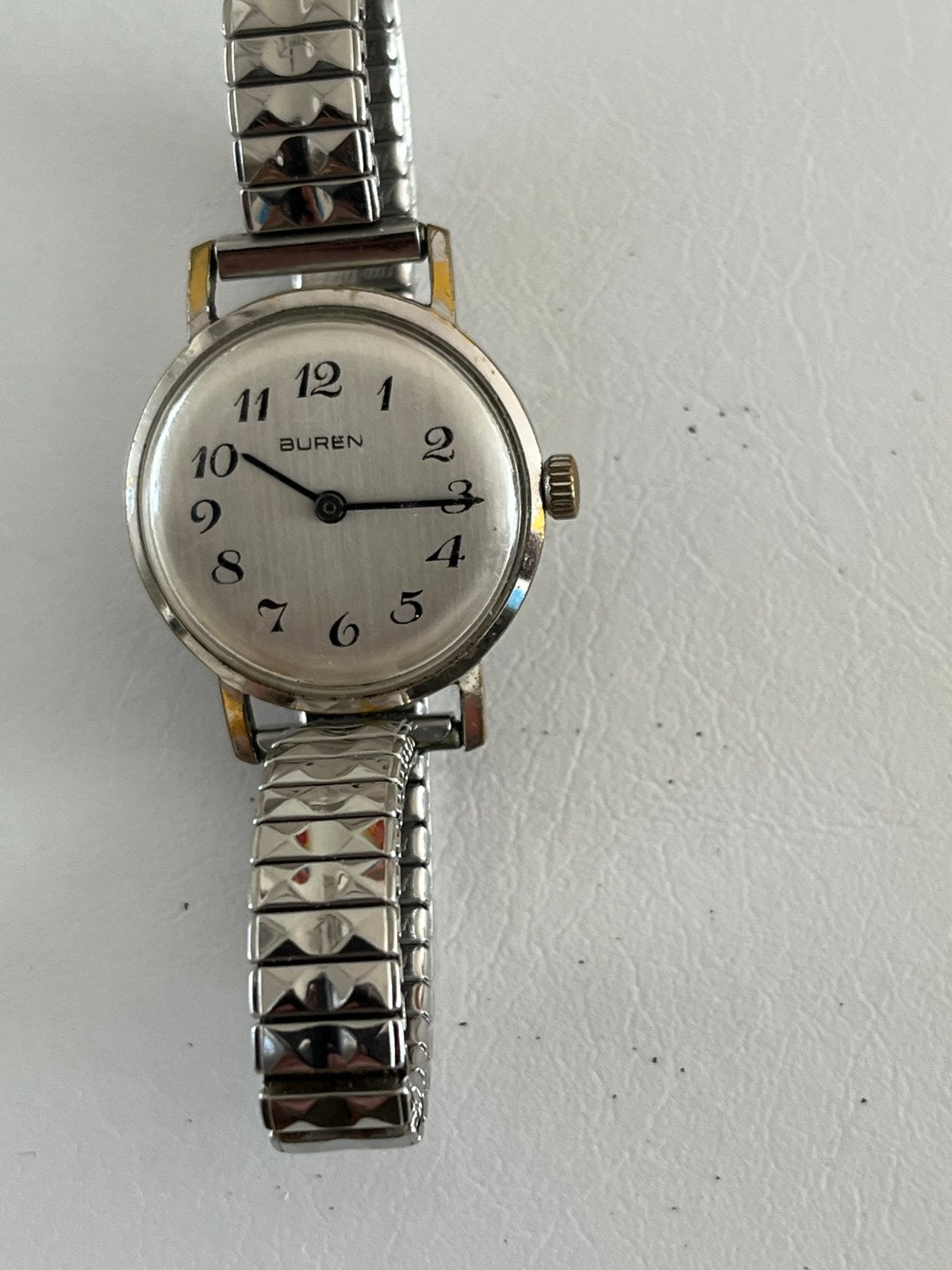 Vintage Buren dameshorloge - Mechanisch uurwerk, Overige merken, Gebruikt, Staal, Polshorloge